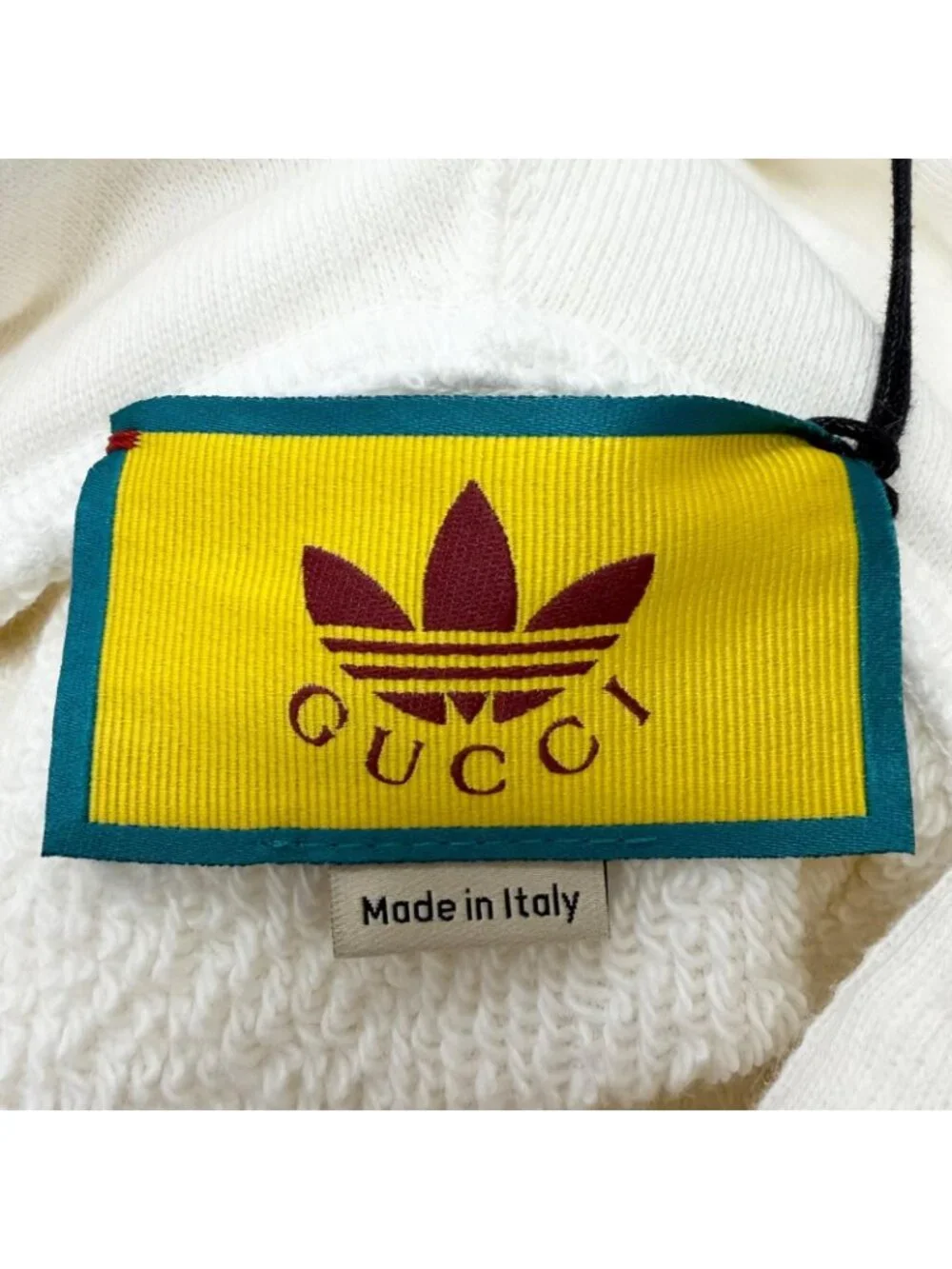 Gucci Adidas Trefoil Arch Logo Pullover Hoodie Ivory